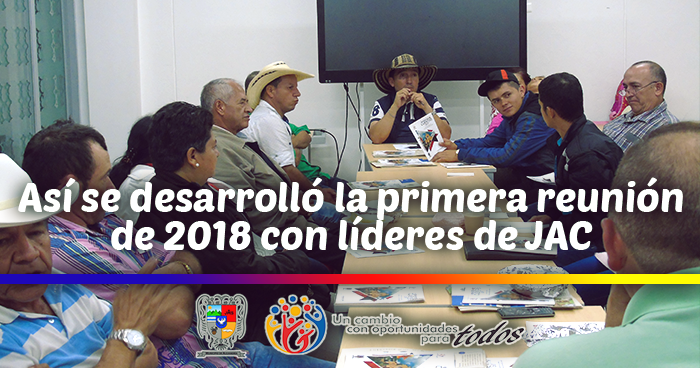 As� se desarroll� la primera reuni�n de 2018 con l�deres de JACs en Alejandr�a